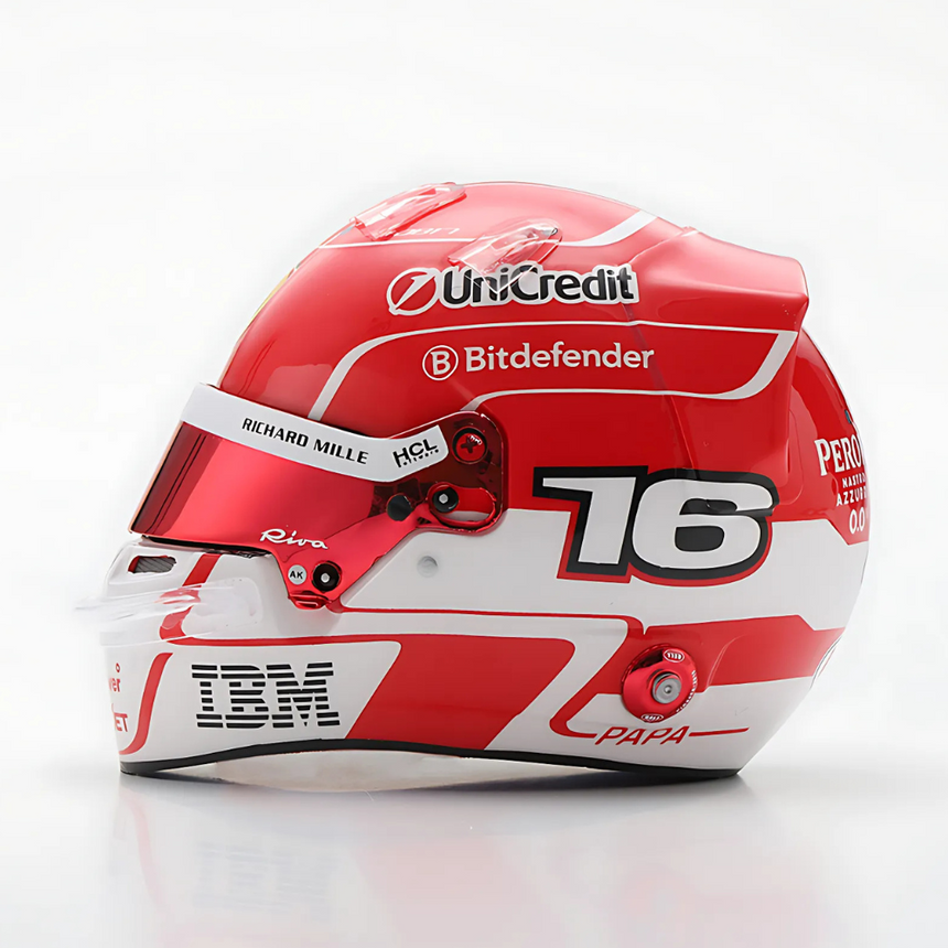 LookSmart Charles Leclerc - Scuderia Ferrari HP 2025 Mini Replica Helmet Model 1/5 Scale