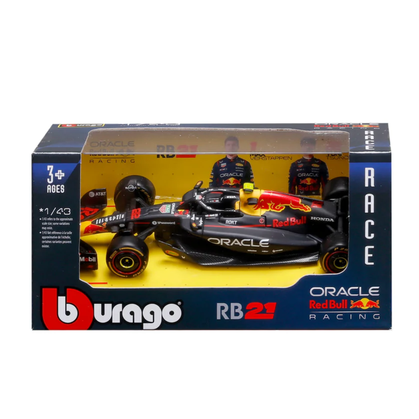 Bburago F1 Red Bull Racing RB21 Yuki Tsunoda 1/43 Scale Model