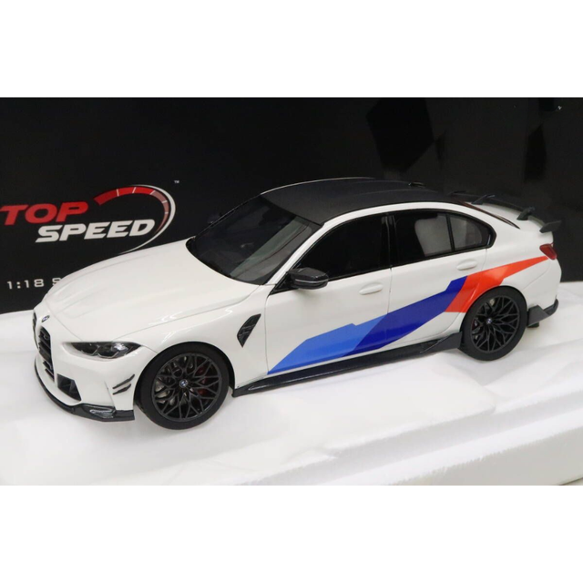 TSM BMW M3 M Performance (G80) Alpine White 1/18 Scale Model Car