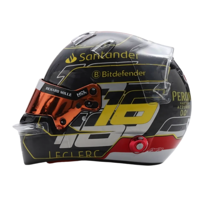 LookSmart Charles Leclerc Monza GP 2024 Mini Replica Helmet Model 1/5 Scale