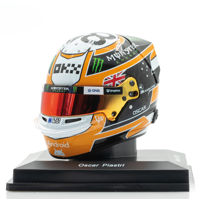 Spark Models F1 McLaren Formula 1 Team - Oscar Piastri - Monaco GP 2025 Mini Replica Helmet 1/5 Scale