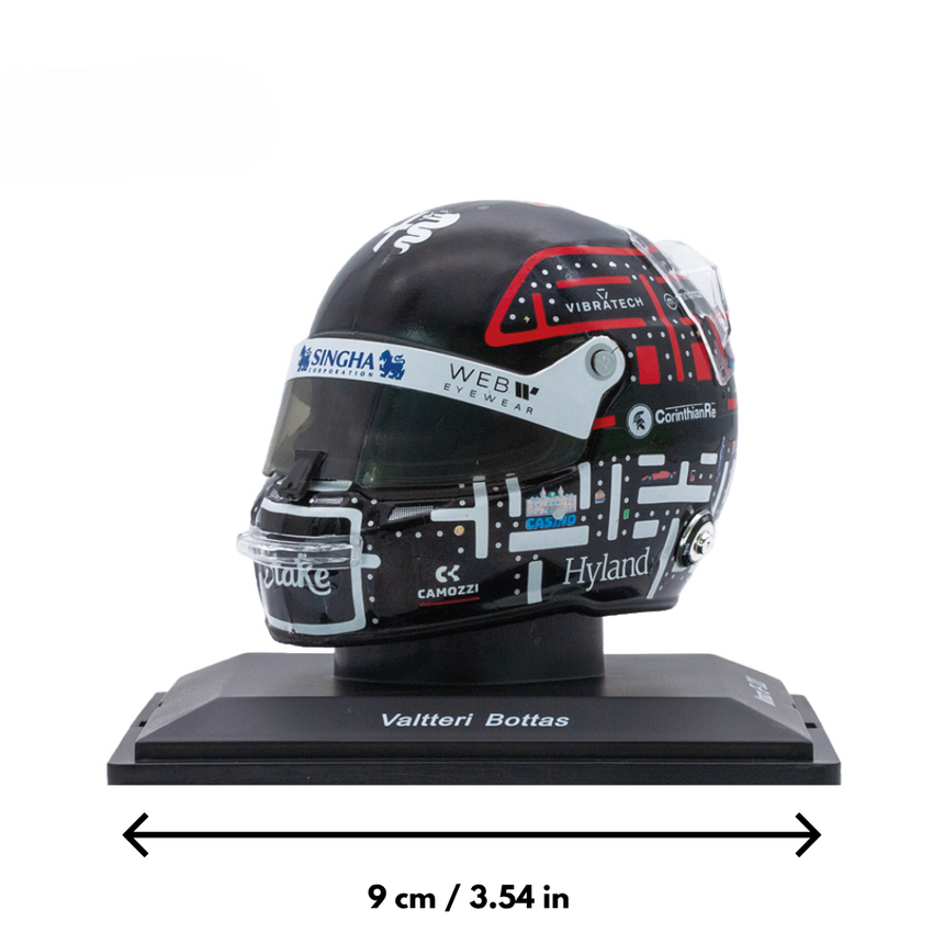 Spark Models F1 Alfa Romeo F1 Team Stake - Valtteri Bottas Monaco GP 2023 - Mini Replica Helmet 1/5 Scale