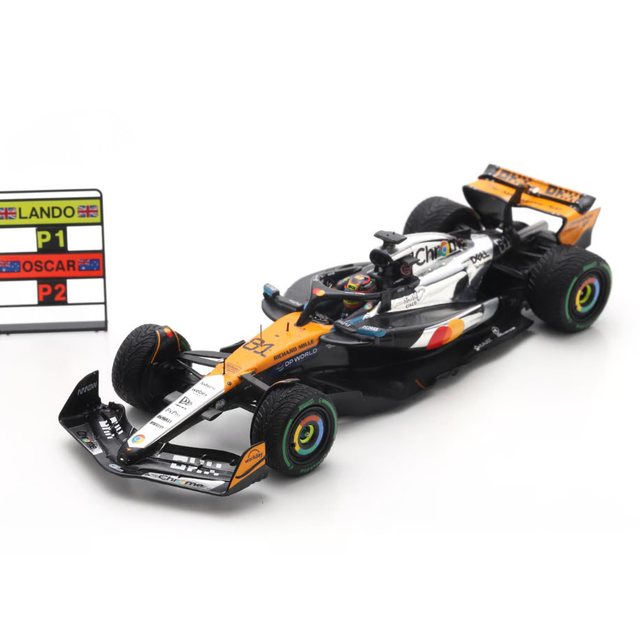 Spark Models F1 McLaren MCL39 No.81 McLaren F1 Team - 2nd British GP 2025 - Oscar Piastri 1/43 Scale Model