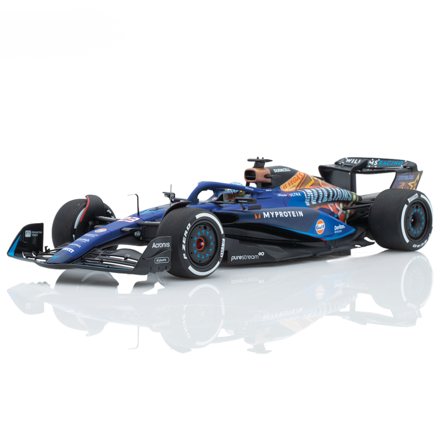 Spark Models F1 Williams F1 Team FW45 No.23 Williams Racing Las Vegas GP 2023 Alex Albon 1/18 Scale Model
