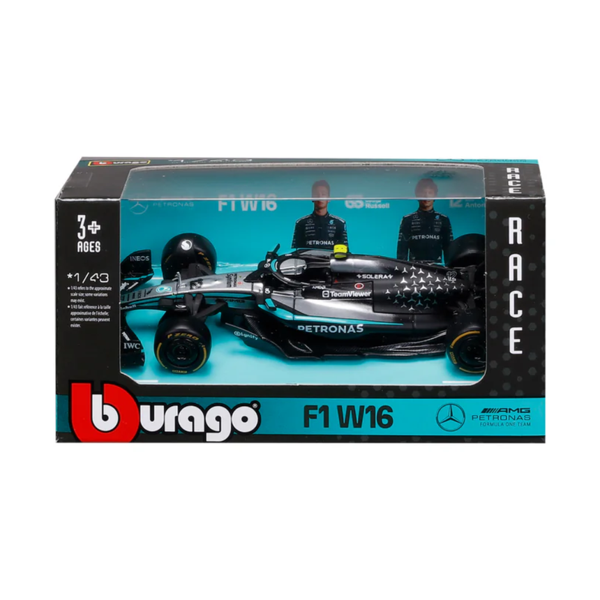 Bburago F1 Mercedes F1 Team AMG W16 Kimi Antonelli 1/43 Scale Model