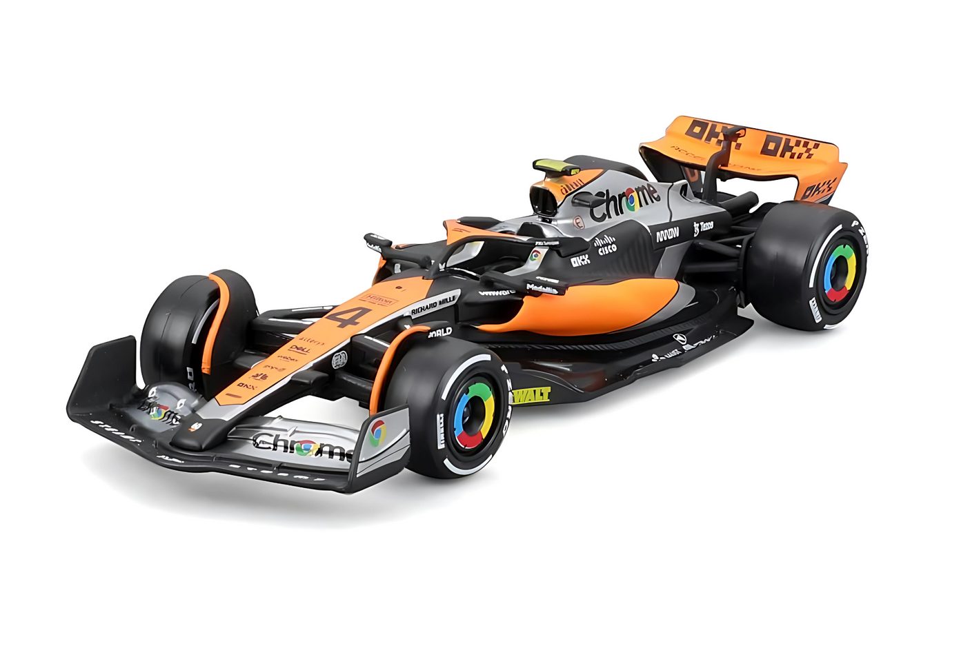 Bburago F1 McLaren F1 Team MCL60 2023 No.4 - Lando Norris 1/43 Scale