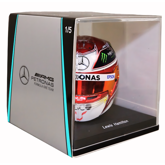 Spark Models F1 Lewis Hamilton - US GP - F1 World Championship 2019 Mini Replica Helmet 1/5 Scale Model
