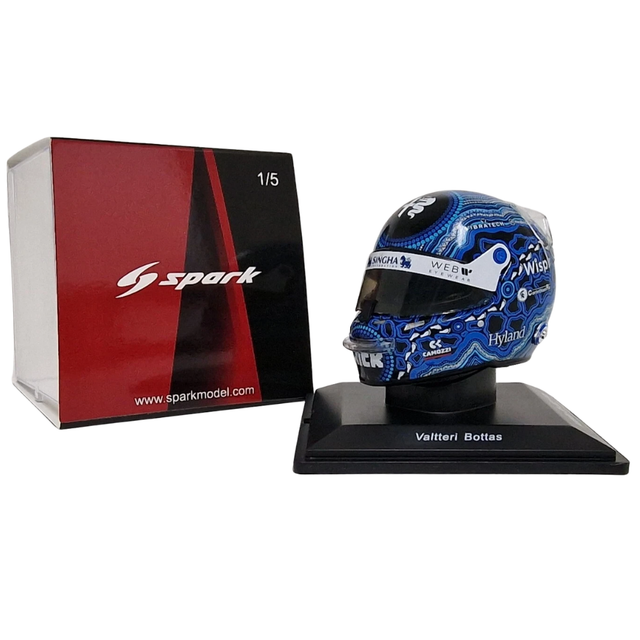 Spark Models F1 Alfa Romeo F1 Team Stake - Valtteri Bottas Australian GP 2023 1/5 Scale Mini Replica Helmet