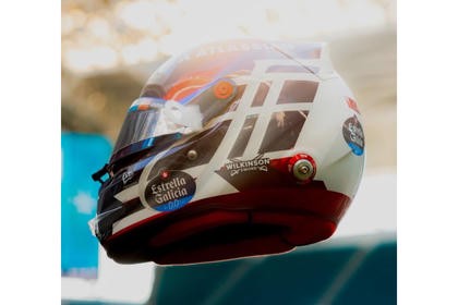 Spark Models F1 Atlassian Williams - Carlos Sainz Miami GP 2026 1/5 Scale Mini Replica Helmet