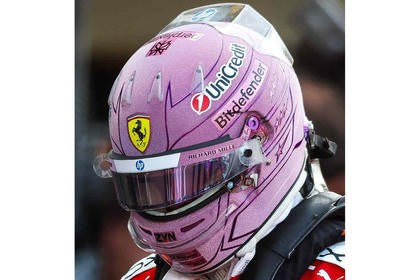 LookSmart F1 Lewis Hamilton - Scuderia Ferrari HP Monaco GP 2026 1/5 Scale Mini Replica Helmet