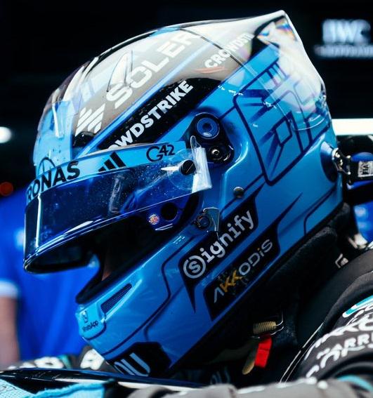 Spark Models F1 Mercedes-AMG PETRONAS - George Russell British GP 2026 1/5 Scale Mini Replica Helmet