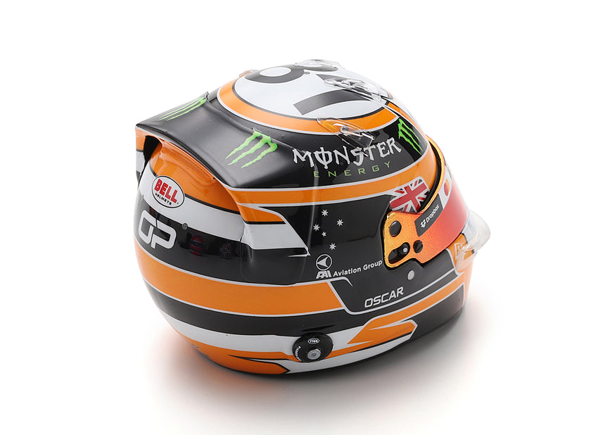 Spark Models F1 McLaren Formula 1 Team - Oscar Piastri - Monaco GP 2025 Mini Replica Helmet 1/5 Scale