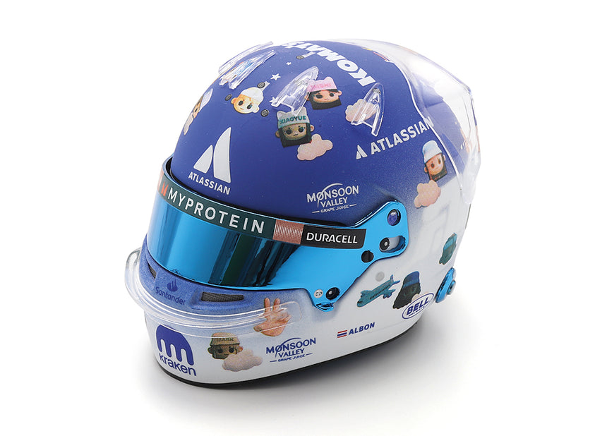 Spark Models F1 Williams Racing - Alexander Albon - British GP 2025 Mini Replica Helmet 1/5 Scale