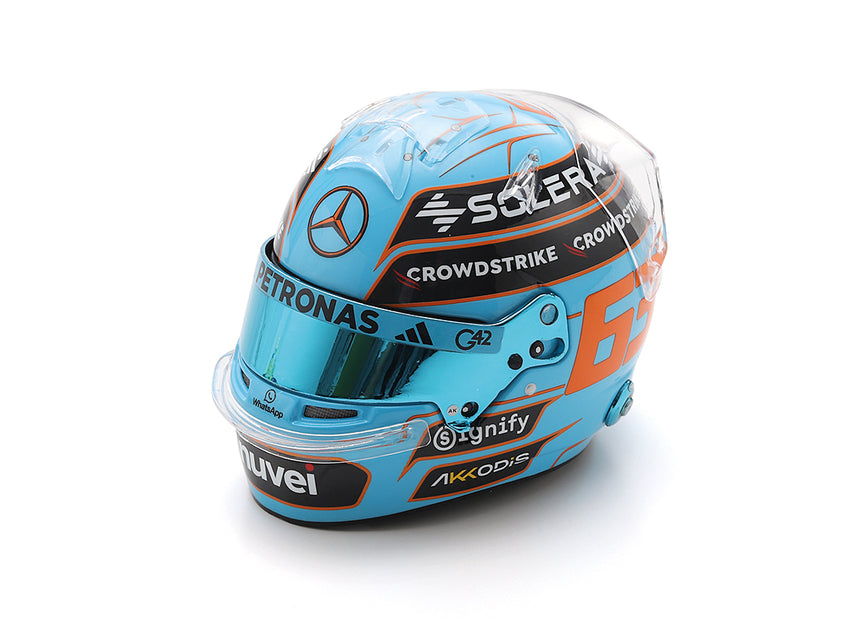 Spark Models F1 Mercedes-AMG PETRONAS F1 Team - George Russell - British GP 2025 Mini Replica Helmet 1/5 Scale