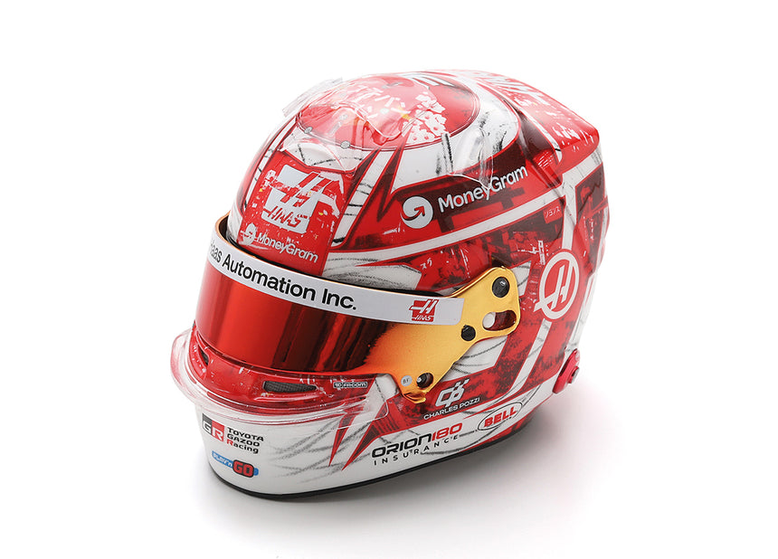 Spark Models MoneyGram Haas F1 Team - Esteban Ocon - Japanese GP 2025 Mini Replica Helmet 1/5 Scale