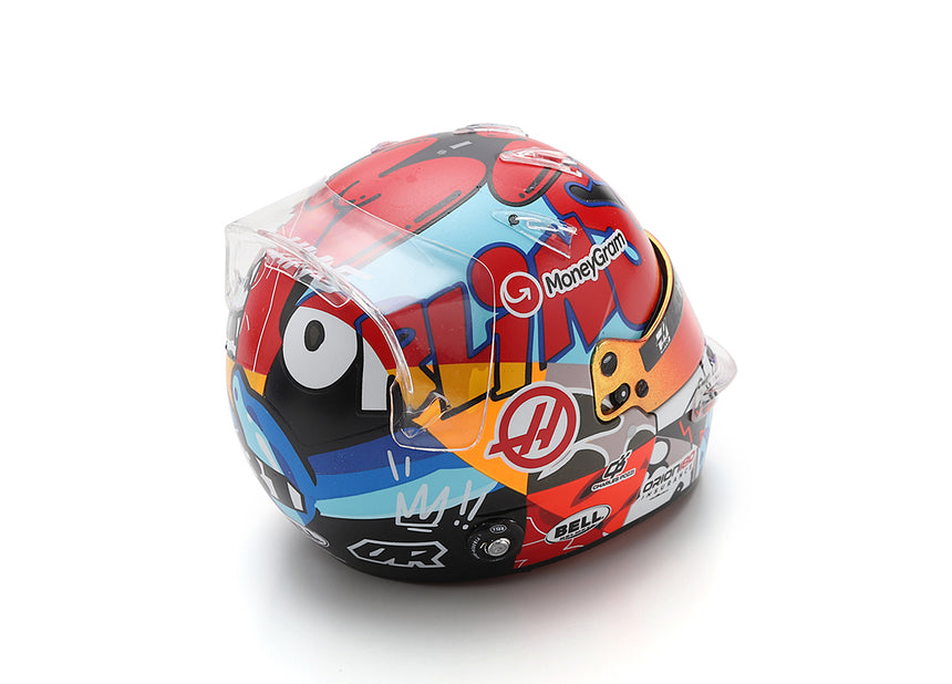 Spark Models F1 MoneyGram Haas F1 Team - Esteban Ocon - Miami GP 2025 Mini Replica Helmet 1/5 Scale