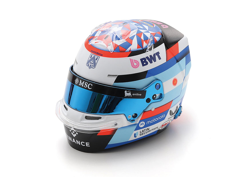 Spark Models F1 BWT Alpine F1 Team - Franco Colapinto - 2025 Mini Replica Helmet 1/5 Scale