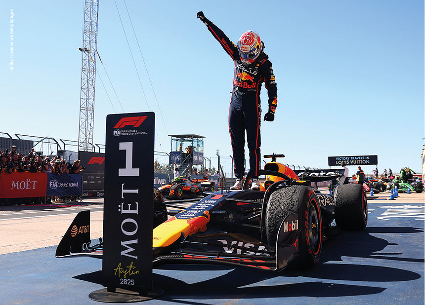 Spark Models F1 Red Bull Racing RB21 No.1 Oracle Red Bull Racing - Winner US GP 2025 - Max Verstappen 1/43 Scale Model