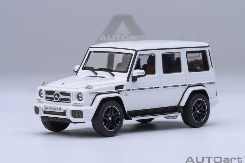 AutoArt Mercedes-AMG G 63 2017 - Gloss White 1/64 Scale Model