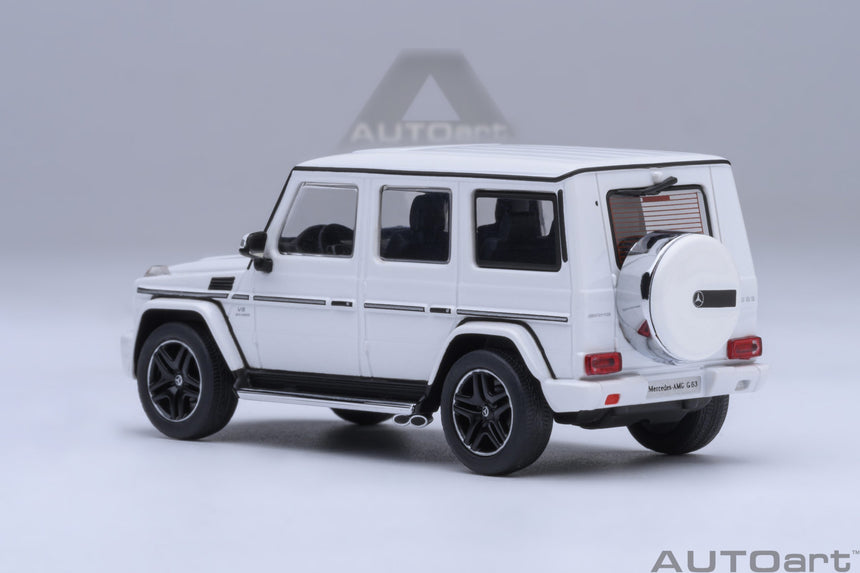 AutoArt Mercedes-AMG G 63 2017 - Gloss White 1/64 Scale Model