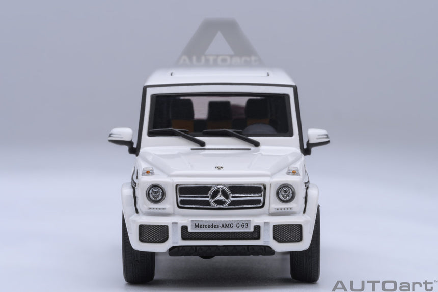 AutoArt Mercedes-AMG G 63 2017 - Gloss White 1/64 Scale Model