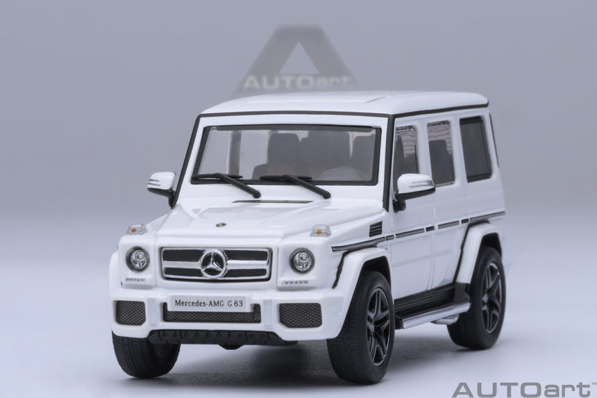 AutoArt Mercedes-AMG G 63 2017 - Gloss White 1/64 Scale Model