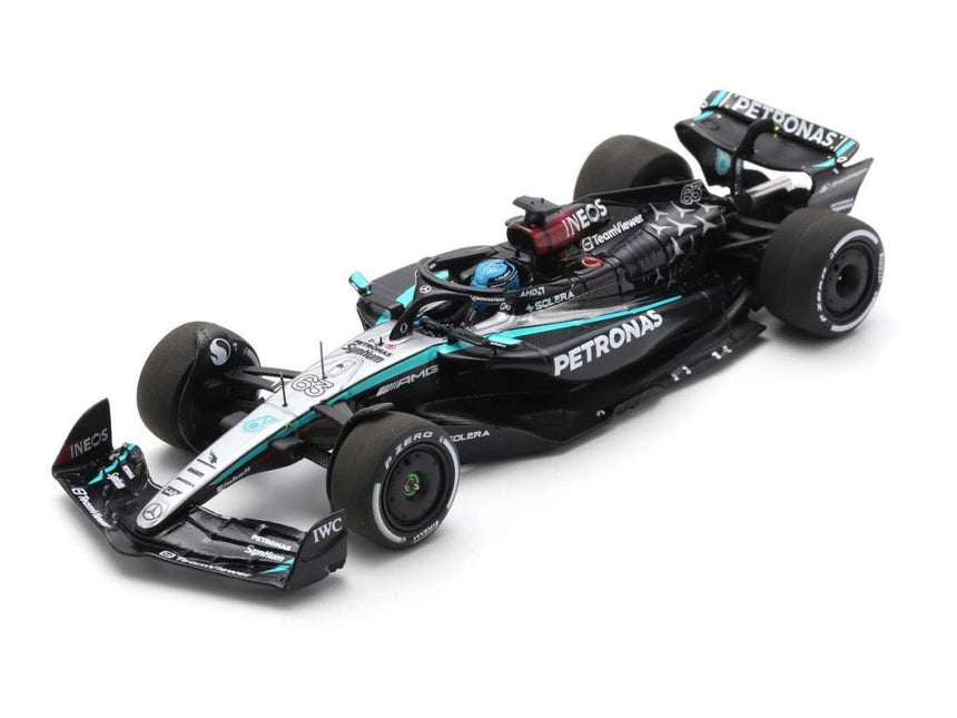 Spark Models F1 Mercedes F1 Team - AMG Petronas F1 Team No.63 W15 E Performance - Bahrain GP 2024 - George Russell 1/43 Scale