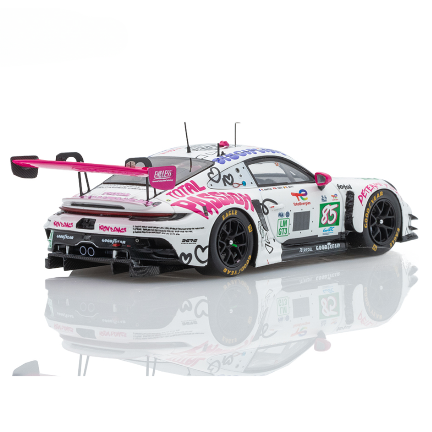 Spark Models Porsche 911 GT3 R LMGT3 No.85 IRON DAMES - Le Mans 24H 2025 - C. Martin - R. Frey - S. Bovy 1/43 Scale Model
