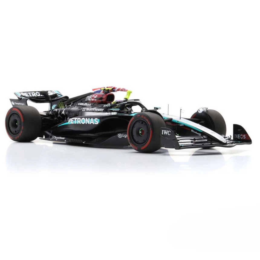Spark Models F1 Mercedes F1 - AMG PETRONAS Formula One Team No.44 F1 W15 E Performance - Winner British GP 2024 - Lewis Hamilton 1/18 Scale