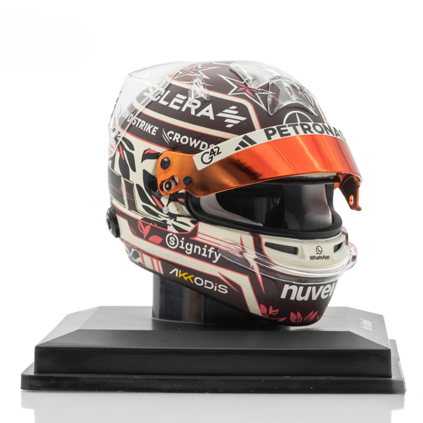 Spark Models F1 Mercedes AMG PETRONAS F1 Team - Kimi Antonelli - Miami GP 2025 1/5 Scale Mini Replica Helmet