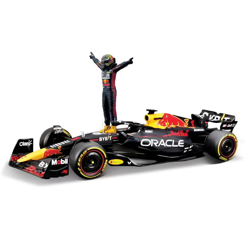 Bburago F1 Red Bull Racing F1 Team RB19 2023 - Max Verstappen With Driver Figure 1/24 Scale