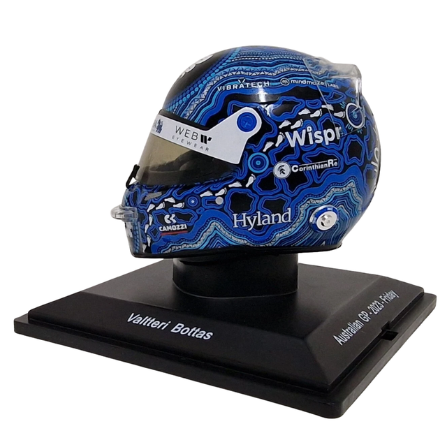 Spark Models F1 Alfa Romeo F1 Team Stake - Valtteri Bottas Australian GP 2023 1/5 Scale Mini Replica Helmet