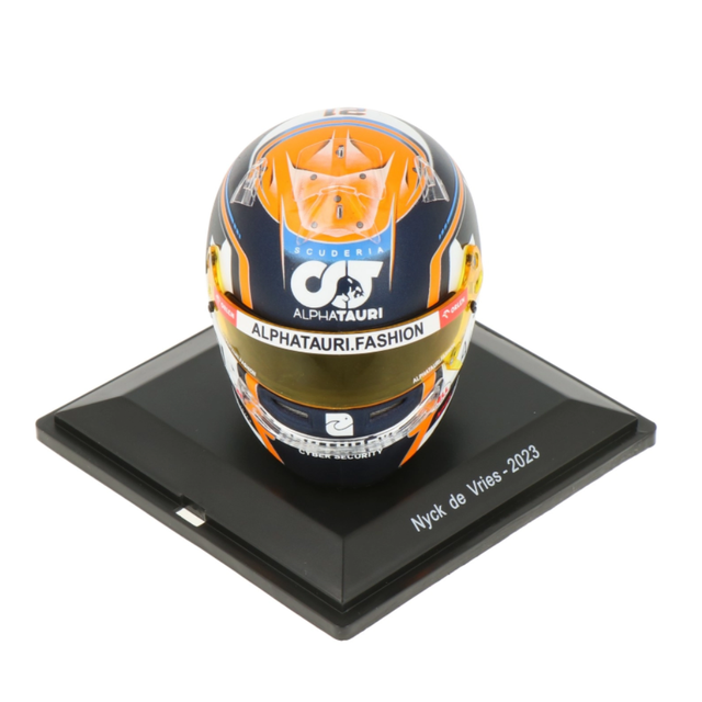 Spark Models F1 Nyck de Vries - AlphaTauri F1 Team 2023 (Bell) 1/5 Mini Replica Helmet