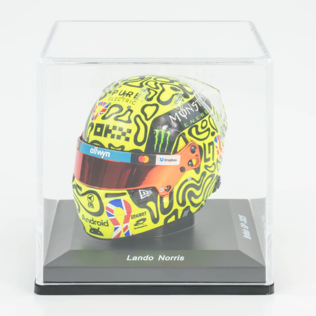 Spark Models F1 McLaren F1 Team - Lando Norris - British GP 2025 Mini Replica Helmet 1/5 Scale Model