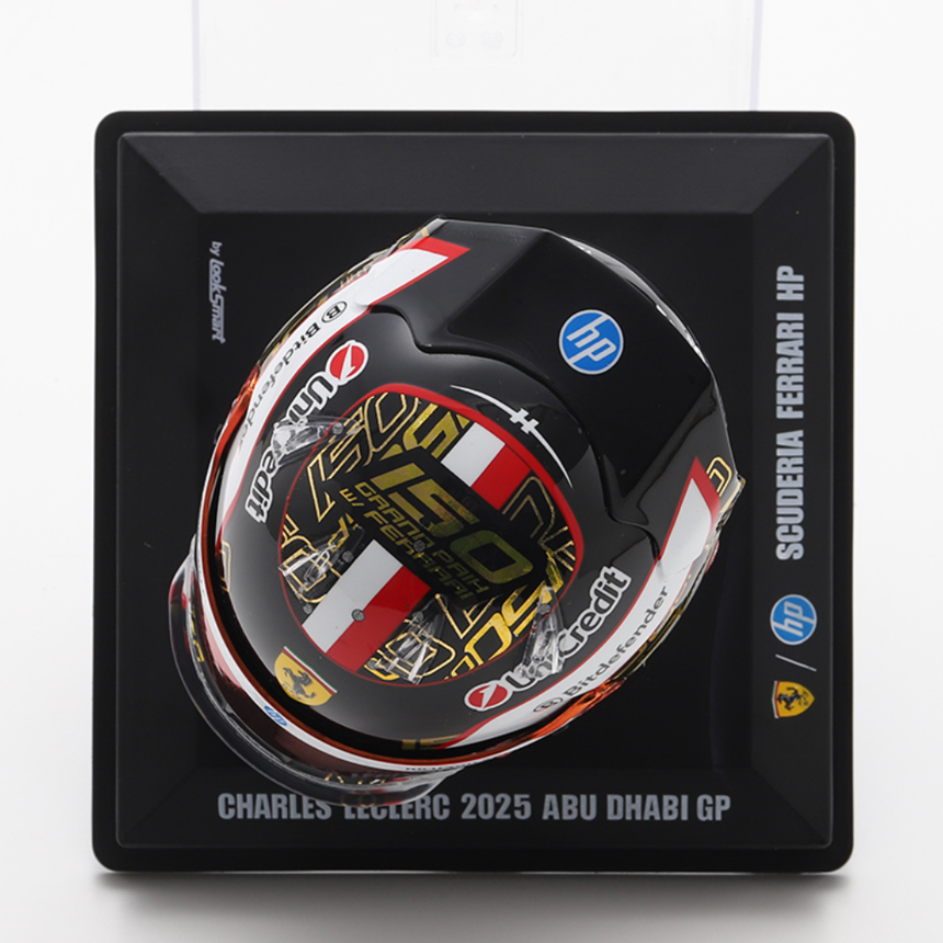 LookSmart F1 Charles Leclerc – Scuderia Ferrari HP - Abu Dhabi GP 2025 1/5 Scale Mini Replica Helmet