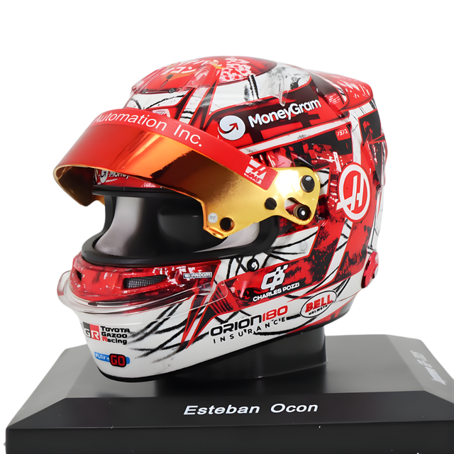 Spark Models F1 MoneyGram Haas F1 Team - Esteban Ocon - Japanese GP 2025 Mini Replica Helmet 1/5 Scale