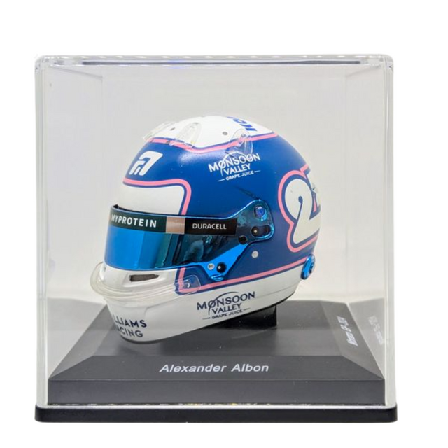 Spark Models Williams - Alexander Albon - Monaco GP 2024 Mini Replica Helmet 1/5 Scale Model