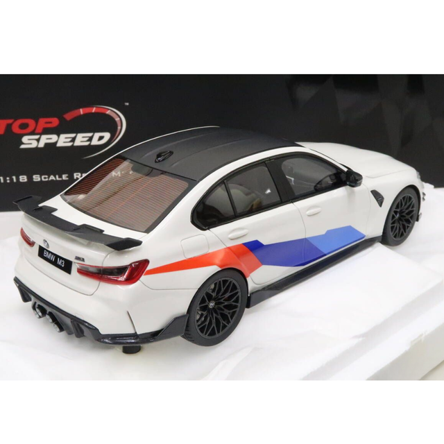 TSM BMW M3 M Performance (G80) Alpine White 1/18 Scale Model Car