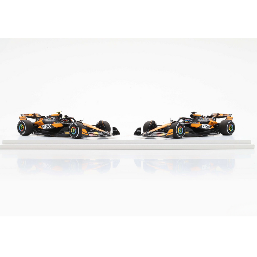 Spark Models F1 McLaren F1 MCL38 No.4 & No.81 Constructor Champion 2024 - Lando Norris & Oscar Piastri 1/43 Scale Model