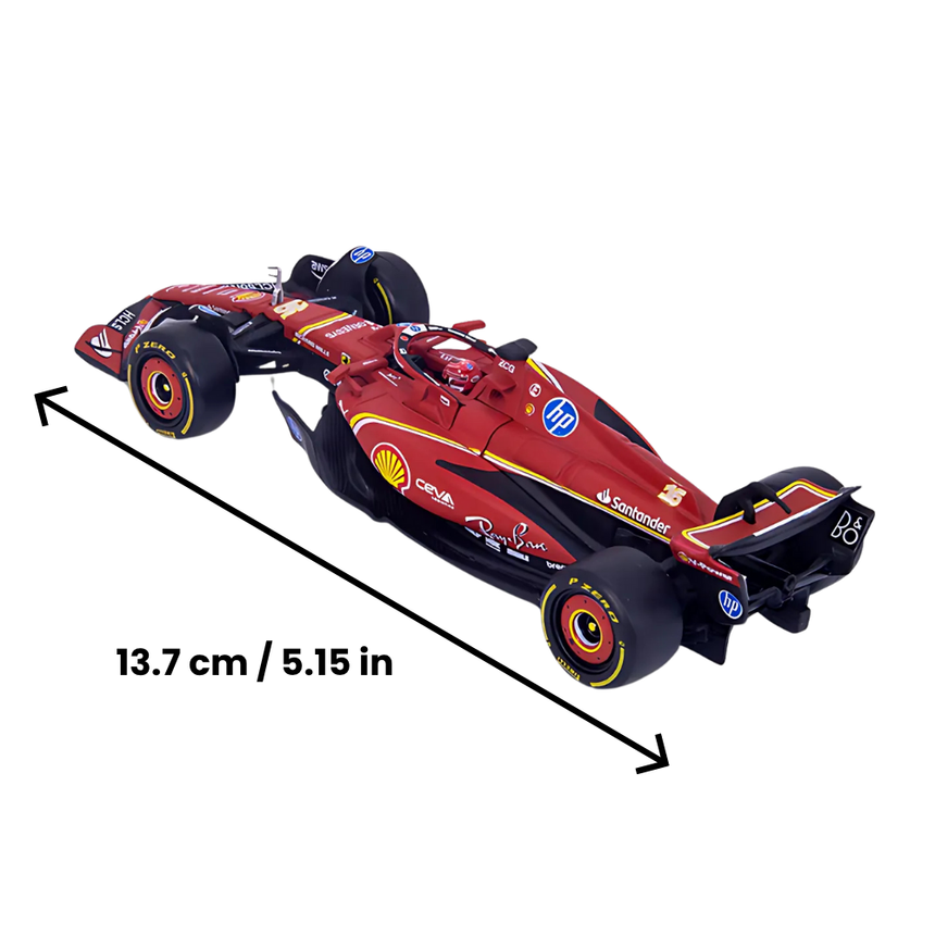 Bburago F1 2024 Ferrari F1 SF-24 With Helmet - Carlos Sainz 1/43 Scale
