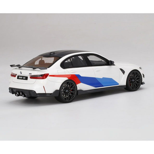 TSM BMW M3 M Performance (G80) Alpine White 1/18 Scale Model Car