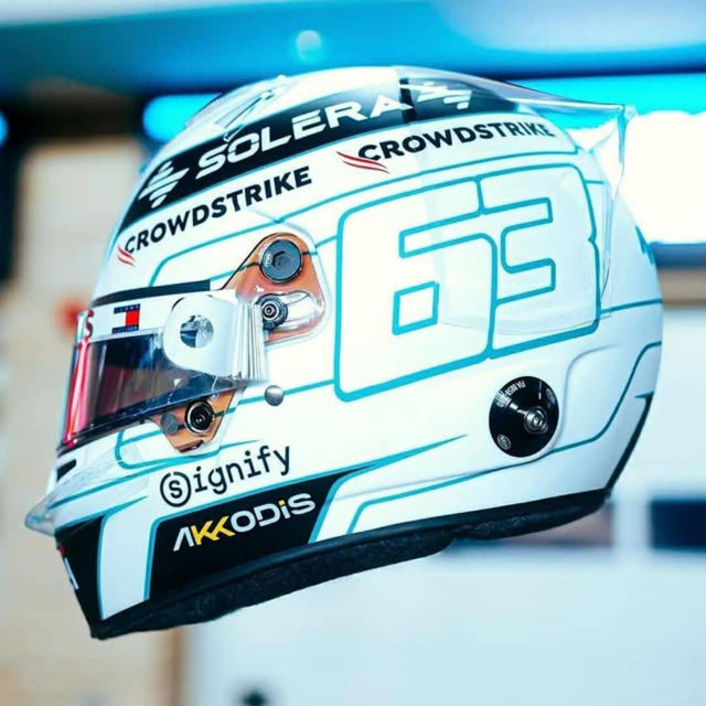 Spark Models George Russell - Qatar GP 2024 Mini Replica Helmet 1/5 Scale