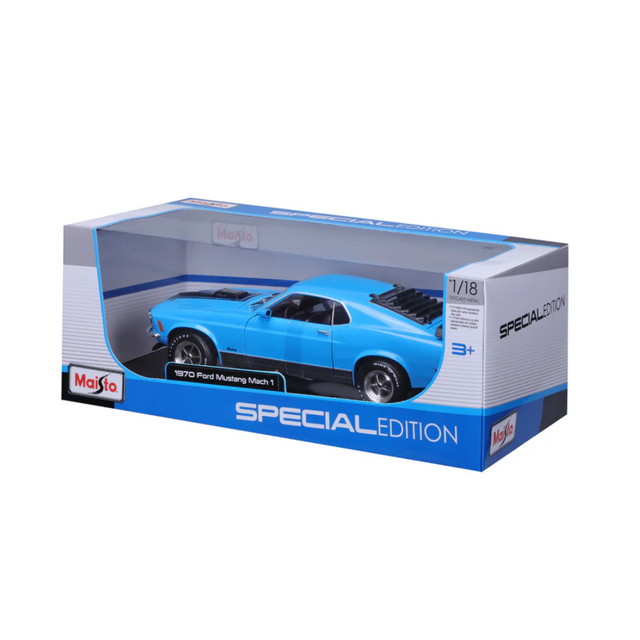 Maisto Ford Mustang Mach 1 1970 (Blue) 1/18 Scale Model