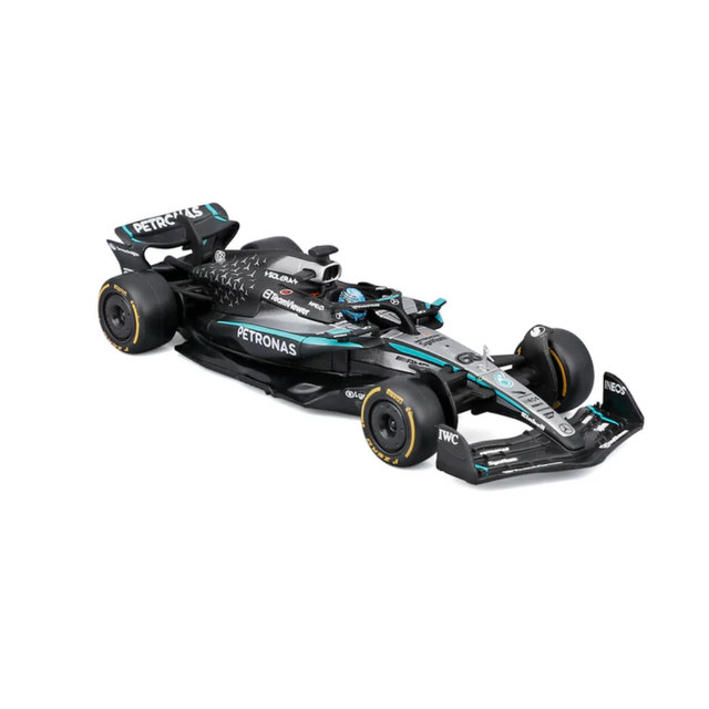 Bburago F1 Mercedes F1 Team AMG W16 2025 George Russell With Helmet 1/43 Scale Model