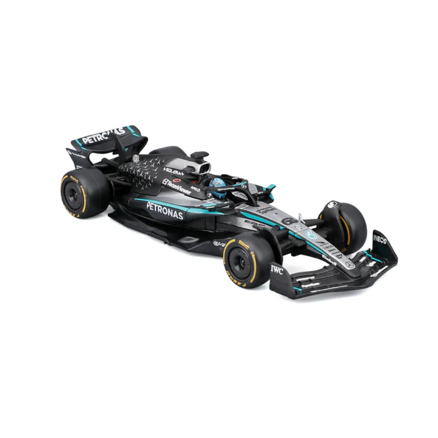 Bburago F1 Mercedes F1 Team AMG W16 2025 George Russell With Helmet 1/43 Scale Model