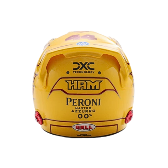 LookSmart Lewis Hamilton - Scuderia Ferrari HP - Fiorano Test 2025 Mini Replica Helmet Model 1/5 Scale