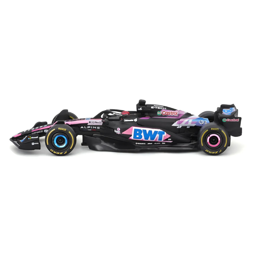 Bburago F1 BWT Alpine F1 Team A524 2024 With Helmet - Esteban Ocon 1/43 Scale