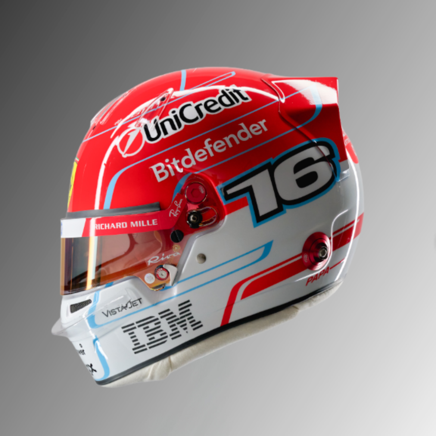 LookSmart F1 Charles Leclerc – Scuderia Ferrari HP 2026 Season 1/5 Scale Mini Replica Helmet