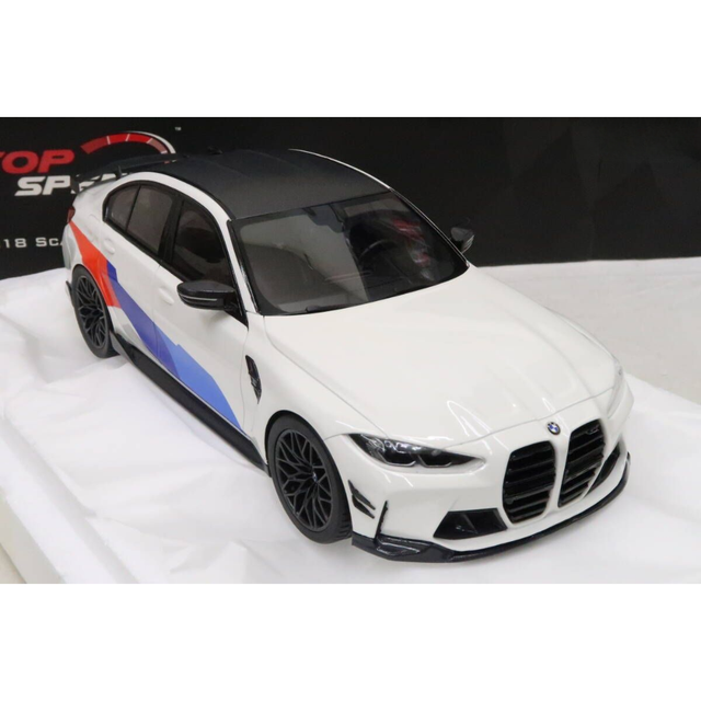 TSM BMW M3 M Performance (G80) Alpine White 1/18 Scale Model Car