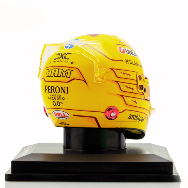 LookSmart F1 Lewis Hamilton – Scuderia Ferrari HP Monaco GP 2025 Mini Replica Helmet 1/5 Scale Model